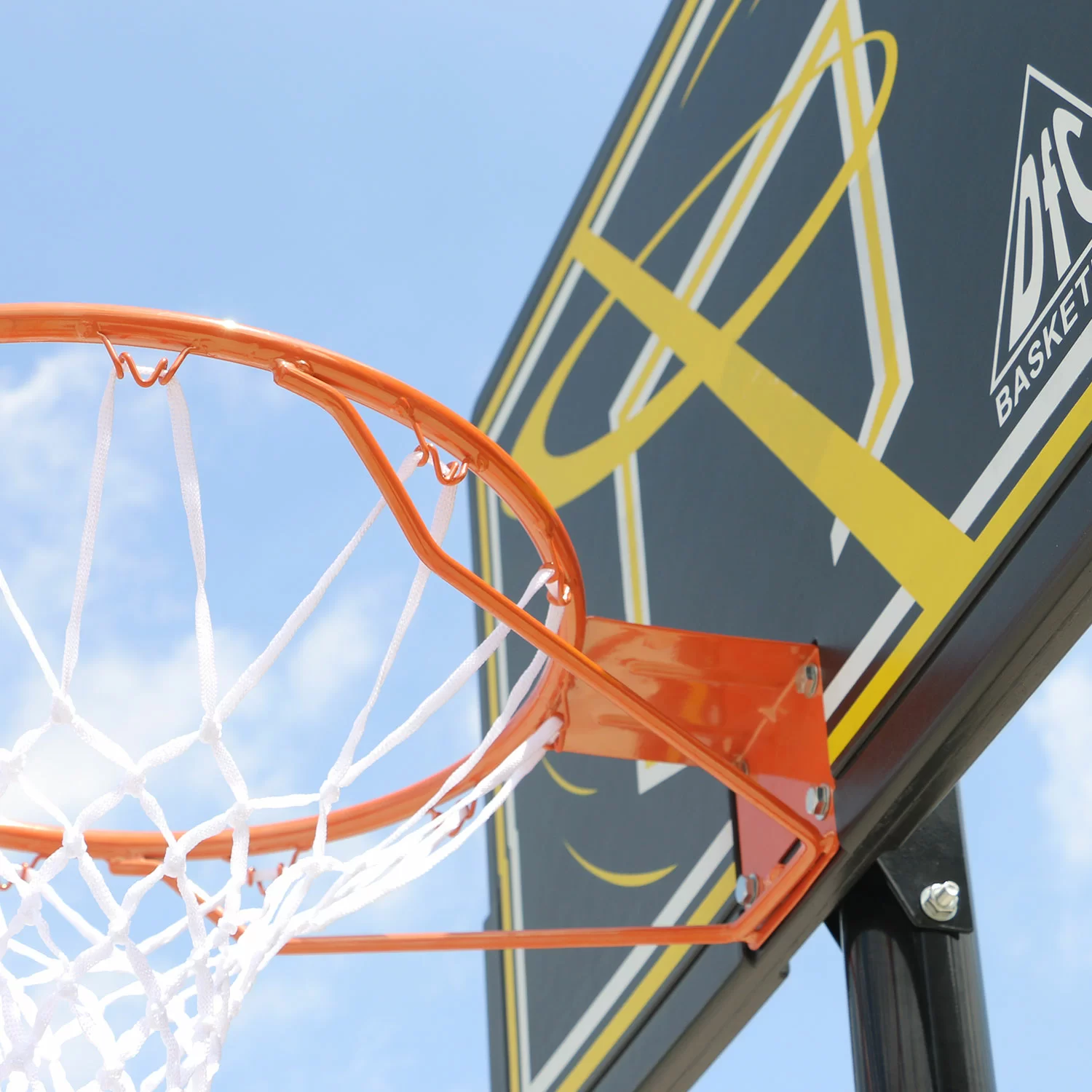 Реальное фото Мобильная баскетбольная стойка DFC 80х58см п/э KIDSD1 от магазина СпортЕВ