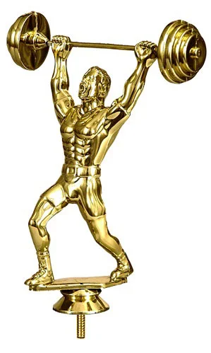 Реальное фото Фигура F55/G тяжелая атлетика (H-15 см) от магазина Спортев