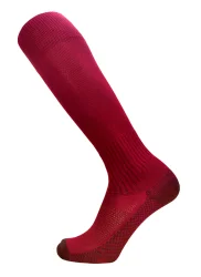 Гетры футбольные Trusov с махровой пяткой и мыском бордовые 394/13_3