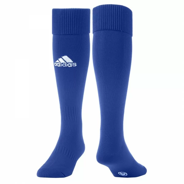 Реальное фото Гетры футбольные Adidas Milano Sock синий/белый E19299 от магазина СпортЕВ