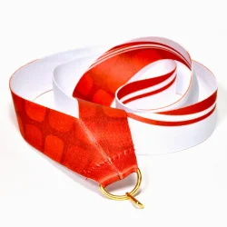 Лента для медали красная (1-сторонняя, 25 мм)