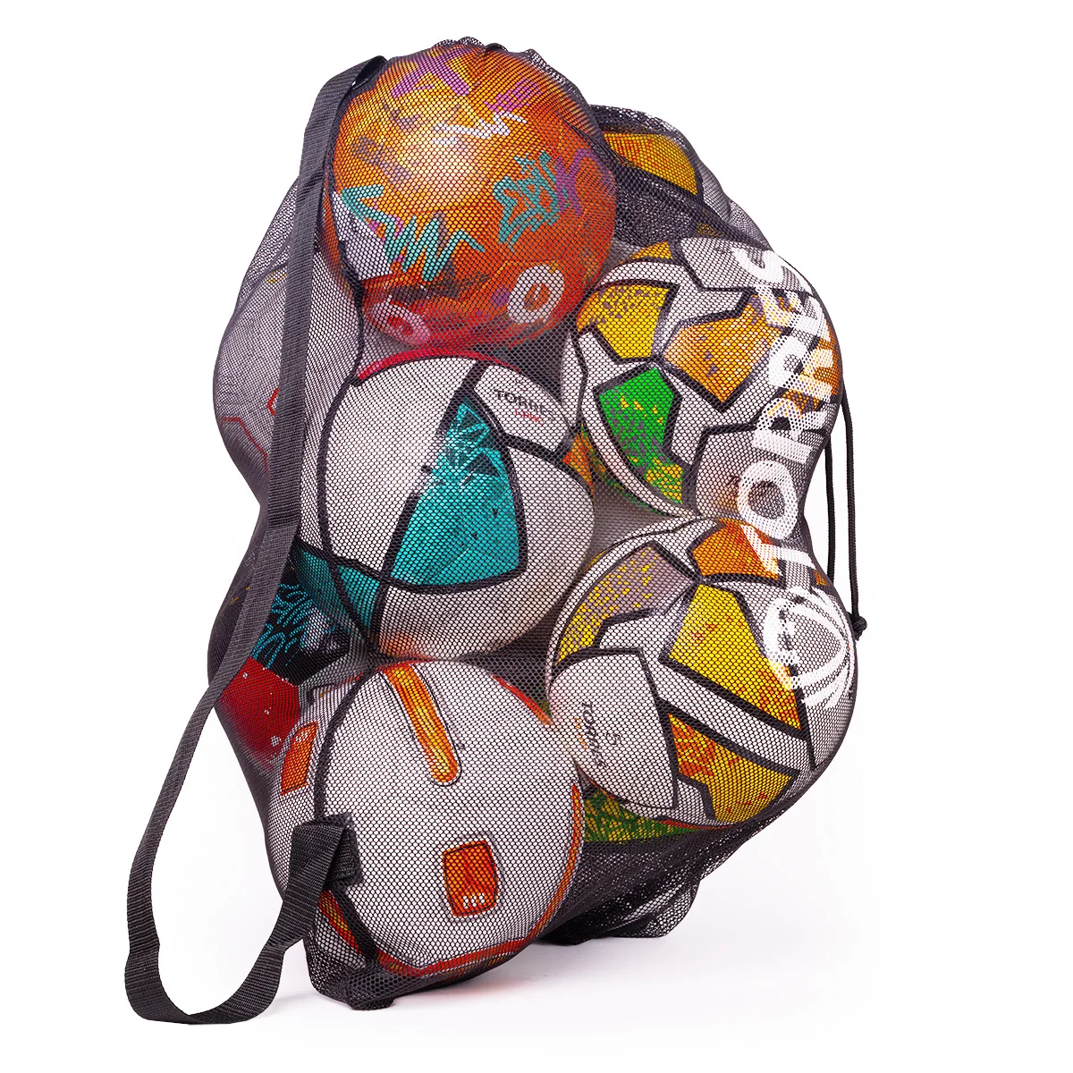 Реальное фото Сетка для 10 мячей Torres черный FS102301 от магазина Спортев