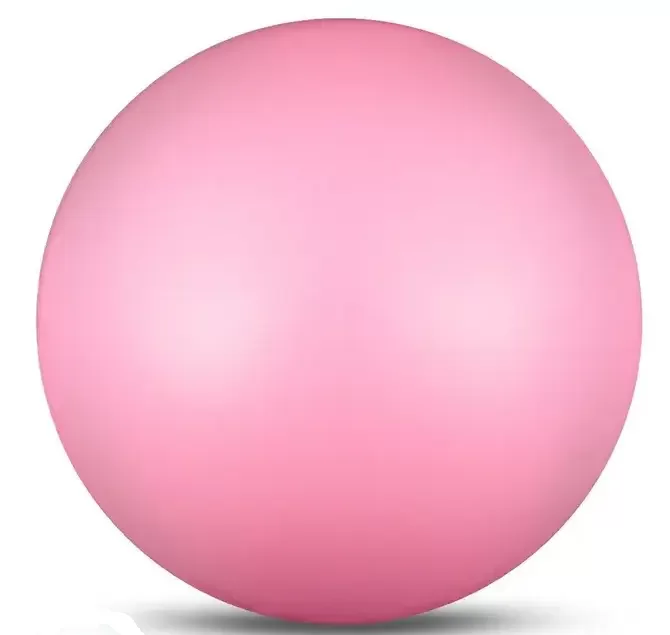Реальное фото Мяч для художественной гимнастики 15 см 300 г Indigo металлик розовый IN315 от магазина СпортЕВ