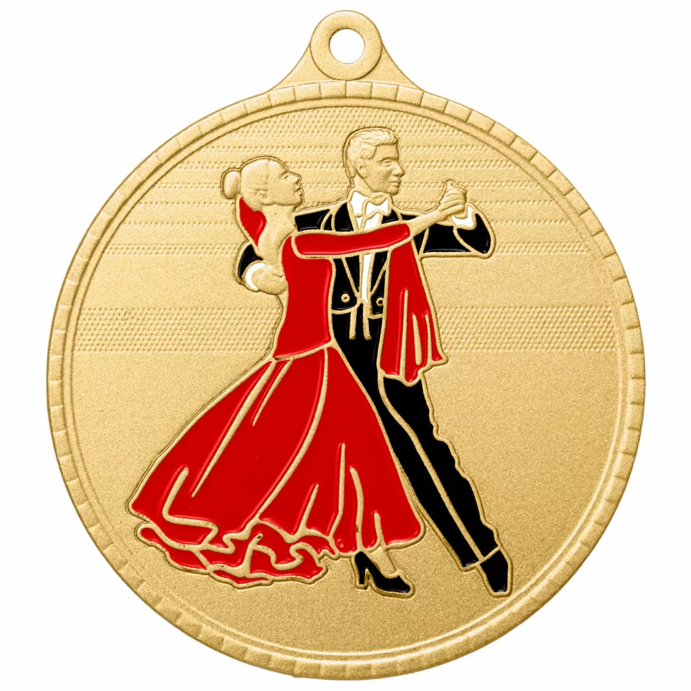 Реальное фото Медаль MZP 608-55/G танцы (D-55мм, s-2 мм) от магазина СпортЕВ