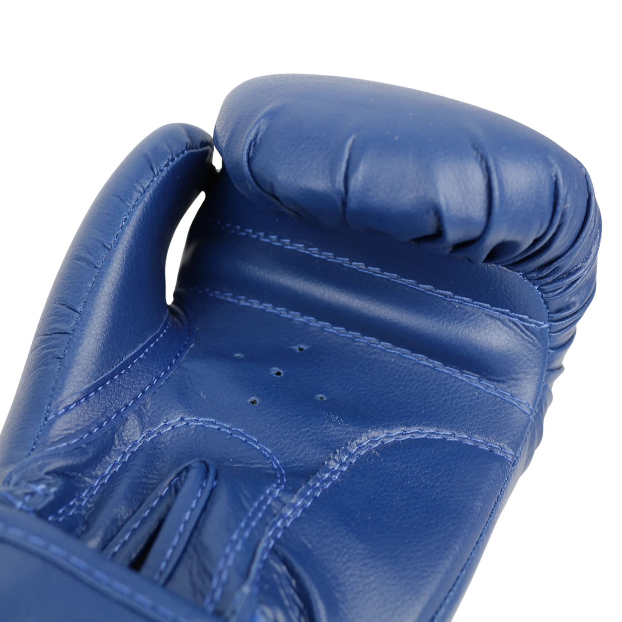 Реальное фото Перчатки боксерские OxxFire Start синие 4493 от магазина Спортев