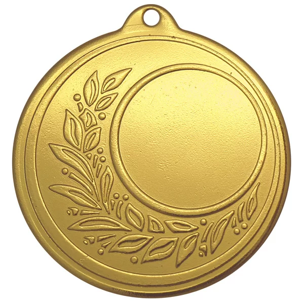 Реальное фото Медаль MZ 17-50/G (D-50 мм, D-25 мм, s-1,5 мм) от магазина Спортев