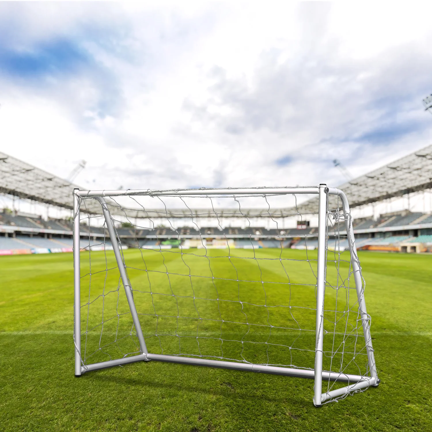 Реальное фото Ворота игровые DFC GOAL120T 120x80x55cm с тентом для отрабатывания ударов от магазина Спортев