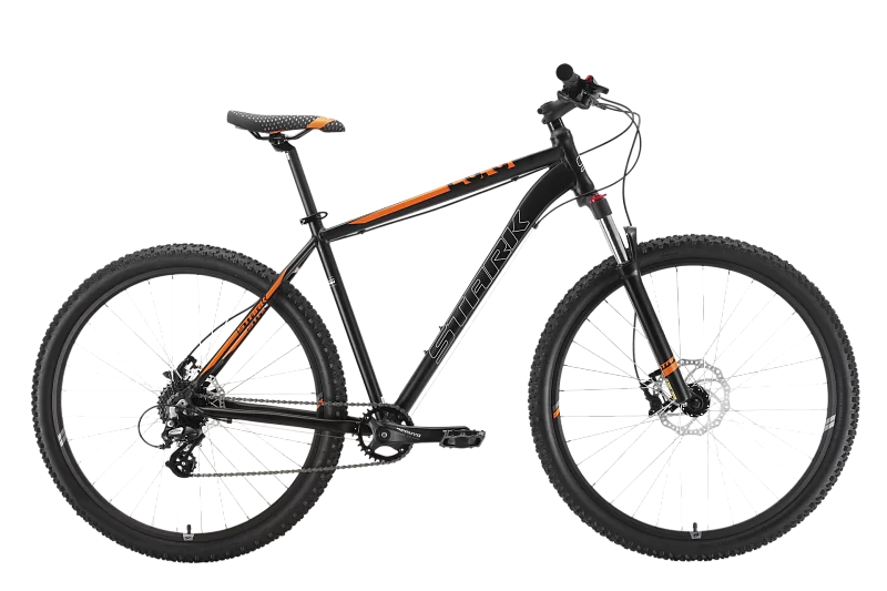 Реальное фото Велосипед Stark Hunter 29 3 HD (2022) черный/оранжевый от магазина СпортЕВ