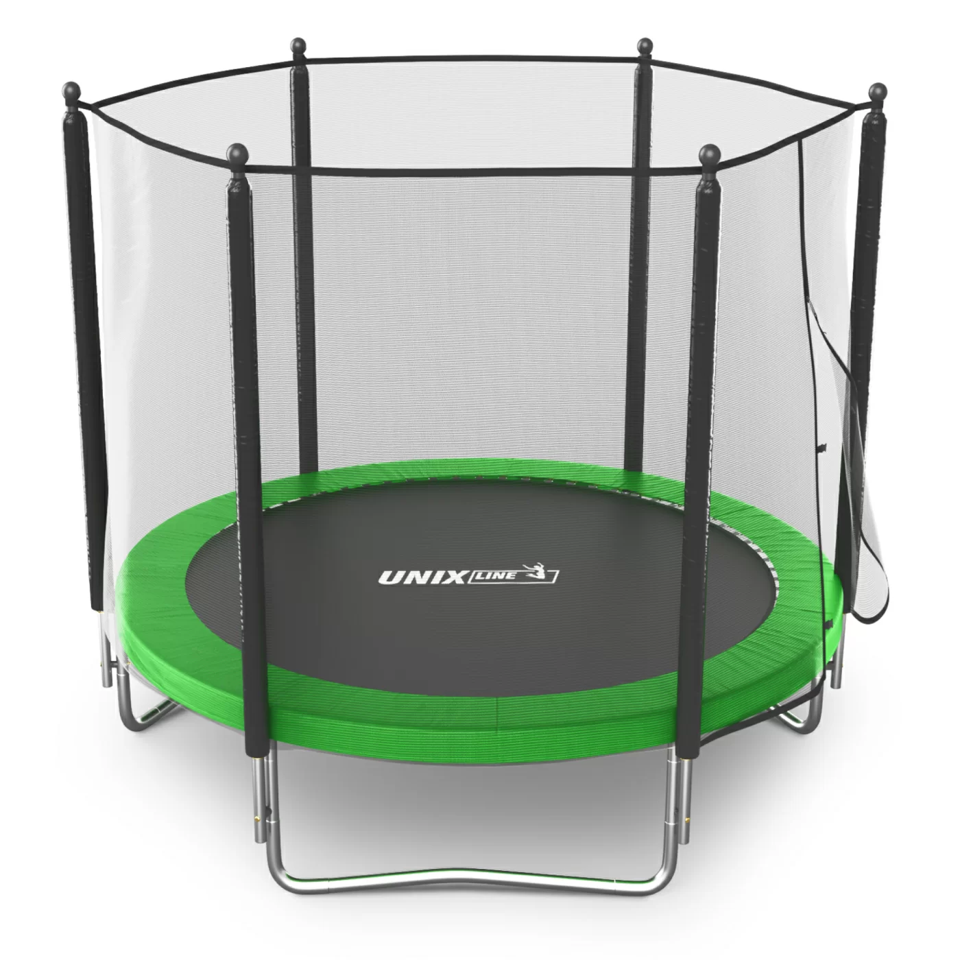 Реальное фото Батут UNIX Line Simple 8 ft Green (outside) от магазина Спортев
