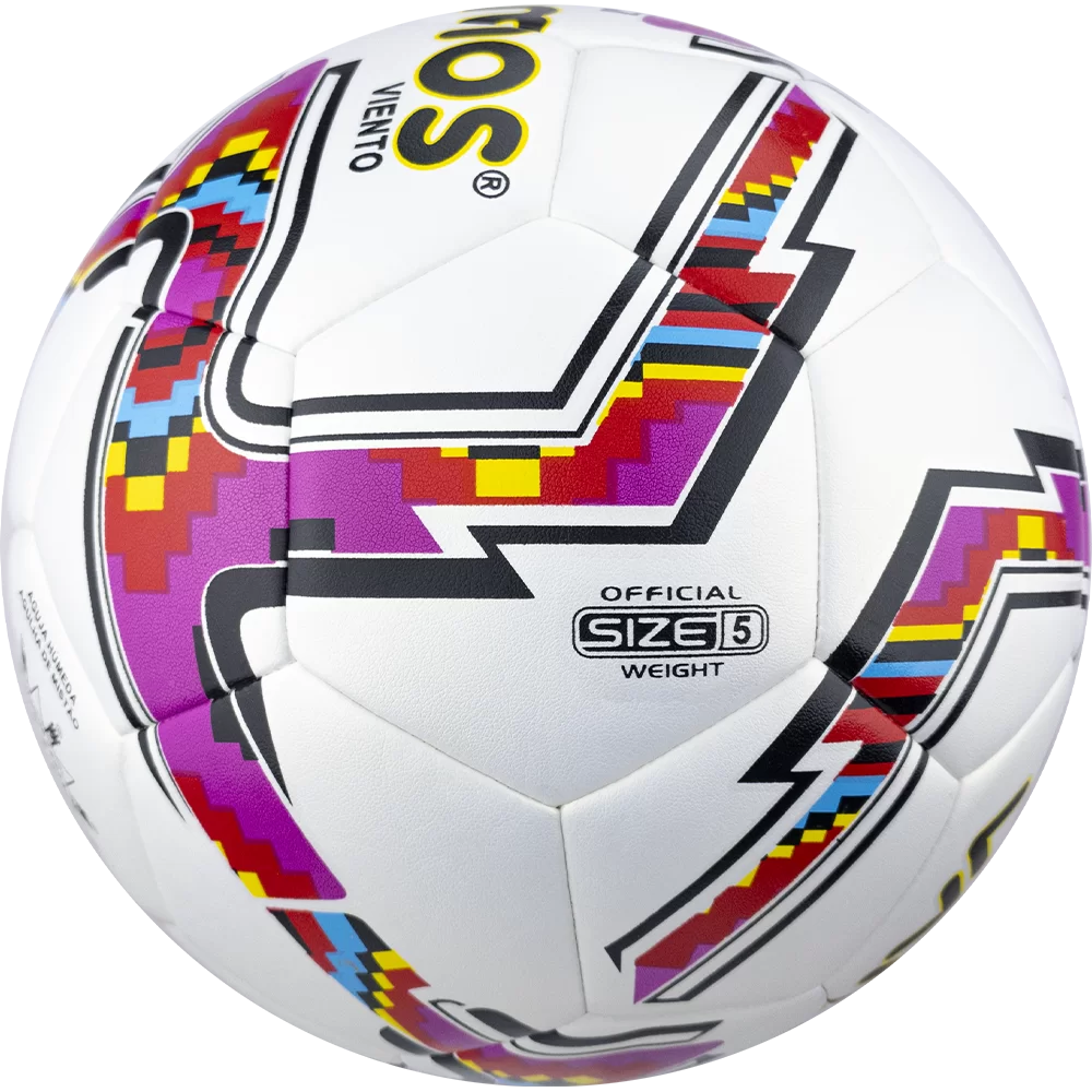Реальное фото Мяч футбольный Vamos Viento 32П №5 BV-0721-VTO от магазина СпортЕВ