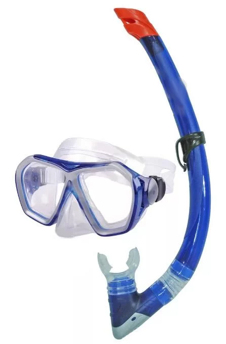 Реальное фото Набор для плавания Stingrey 9470(27753) (маска полнолицевая+трубка) ПВХ, цвет ассорти от магазина СпортЕВ