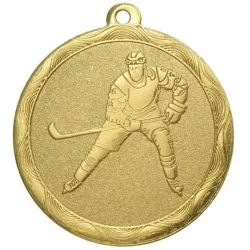 Медаль MZ 74-50/G хоккей (D-50 мм, s-2,5 мм)
