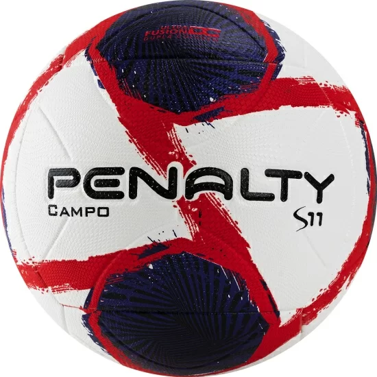 Реальное фото Мяч футбольный Penalty Bola Campo S11 R2 II XXI №5 PU термосшивка бело-синий-красный 5213111241-U от магазина СпортЕВ