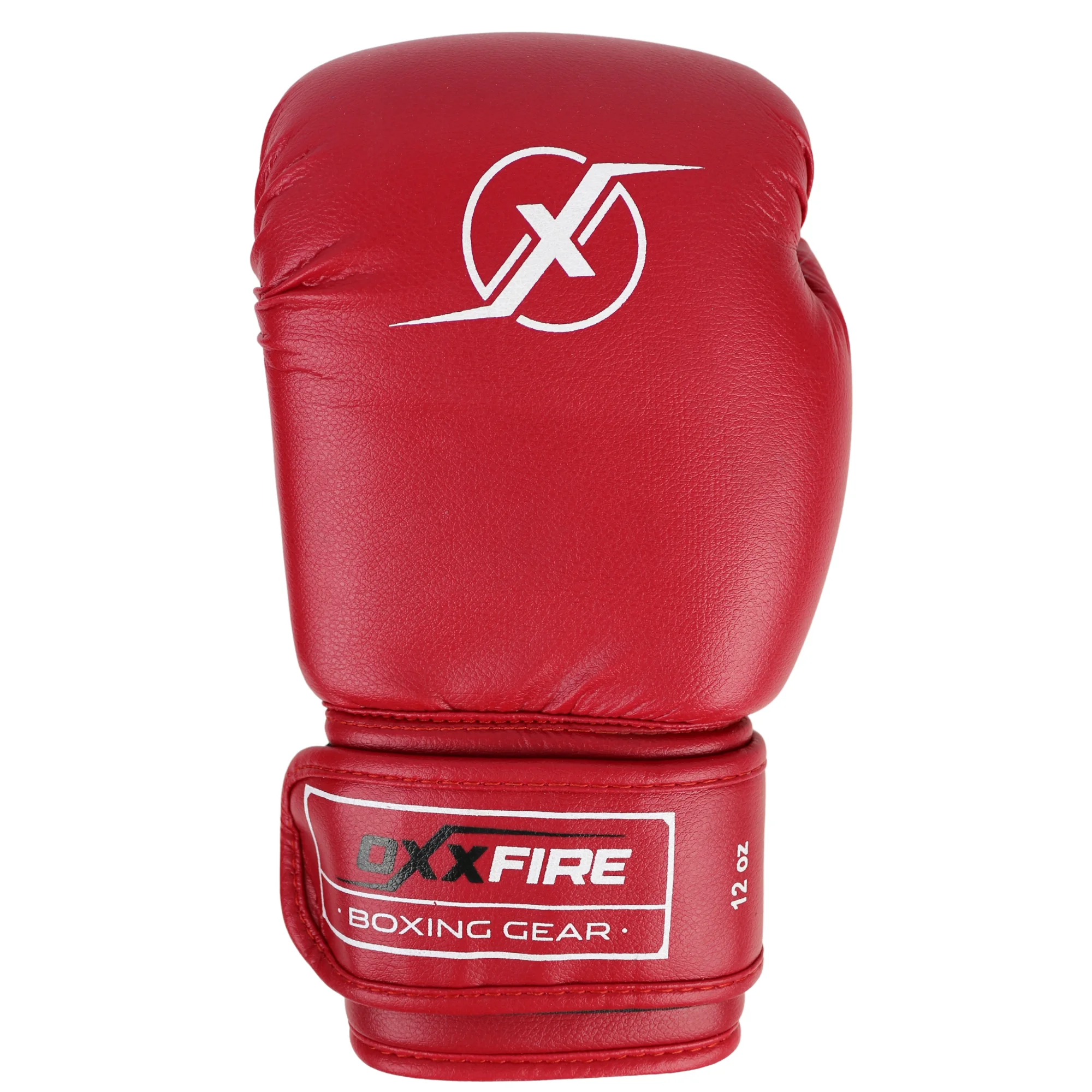 Реальное фото Перчатки боксерские OxxFire Start красные 4494 от магазина Спортев