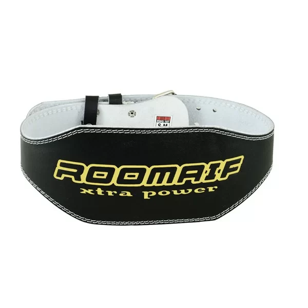 Реальное фото Пояс тяжелоатлетический Roomaif RWG-135 от магазина СпортЕВ