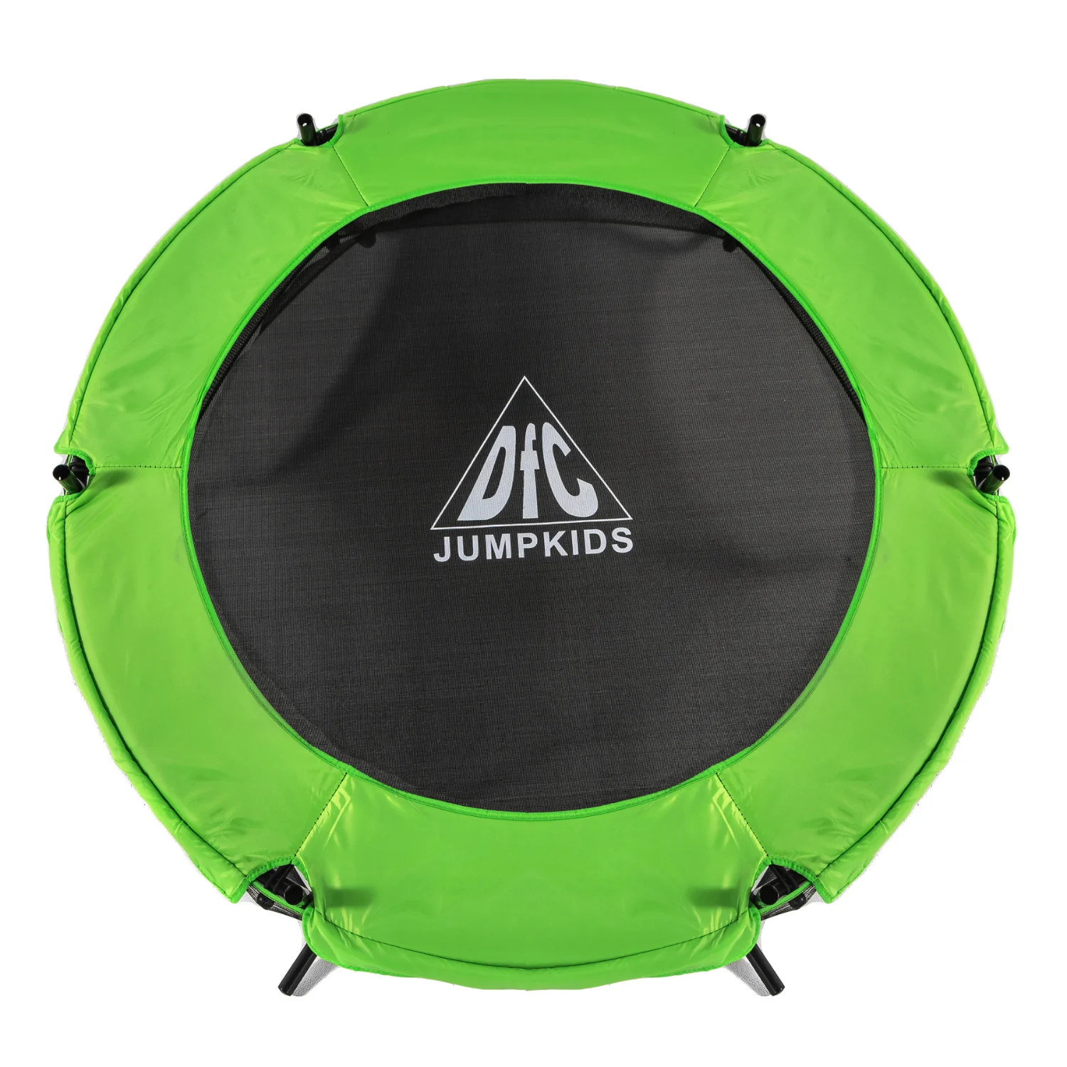 Реальное фото Батут DFC JUMP KIDS 55" зеленый, сетка (137см) 55INCH-JD-G от магазина Спортев