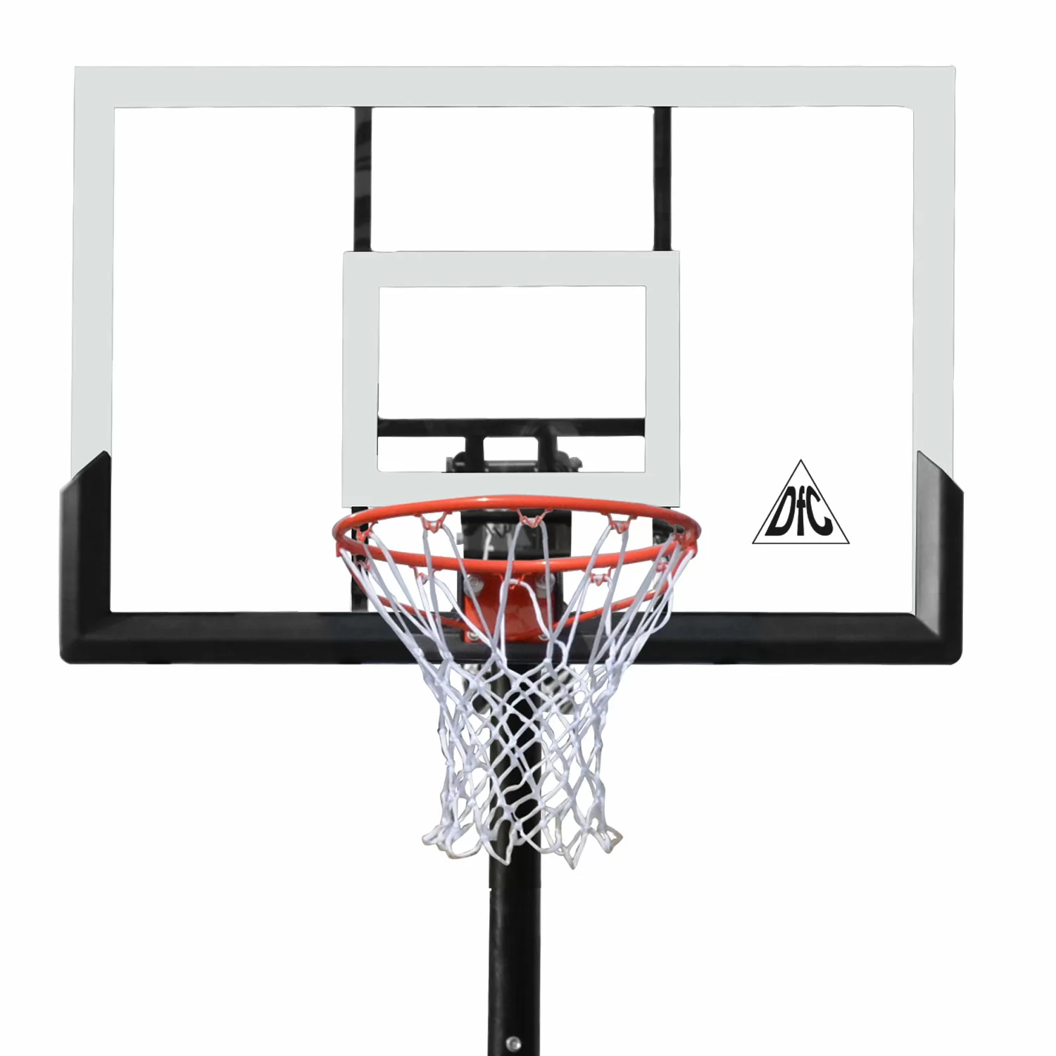 Реальное фото Баскетбольная мобильная стойка DFC STAND56P 143x80cm поликарбонат (два короба) от магазина СпортЕВ