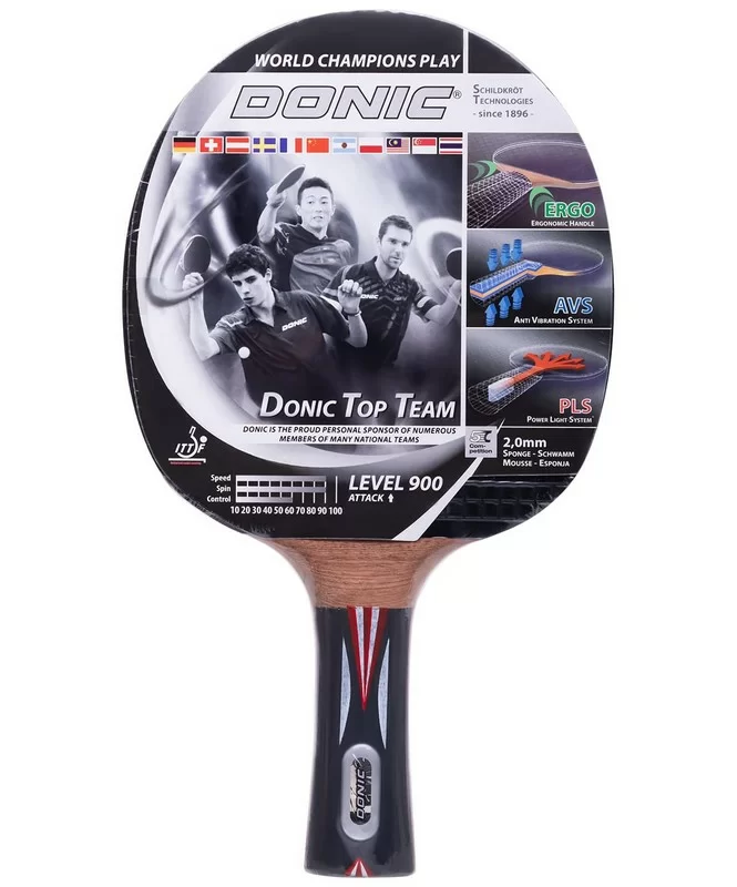 Реальное фото Ракетка для настольного тенниса Donic Top Team 900 15337 от магазина СпортЕВ