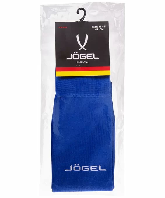 Реальное фото Гетры футбольные Jogel JA-002 без носка синий/белый 15092 от магазина Спортев