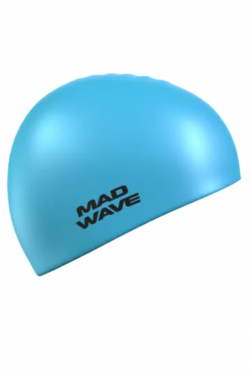 Реальное фото Шапочка для плавания Mad Wave Light azure M0535 03 0 08W от магазина СпортЕВ