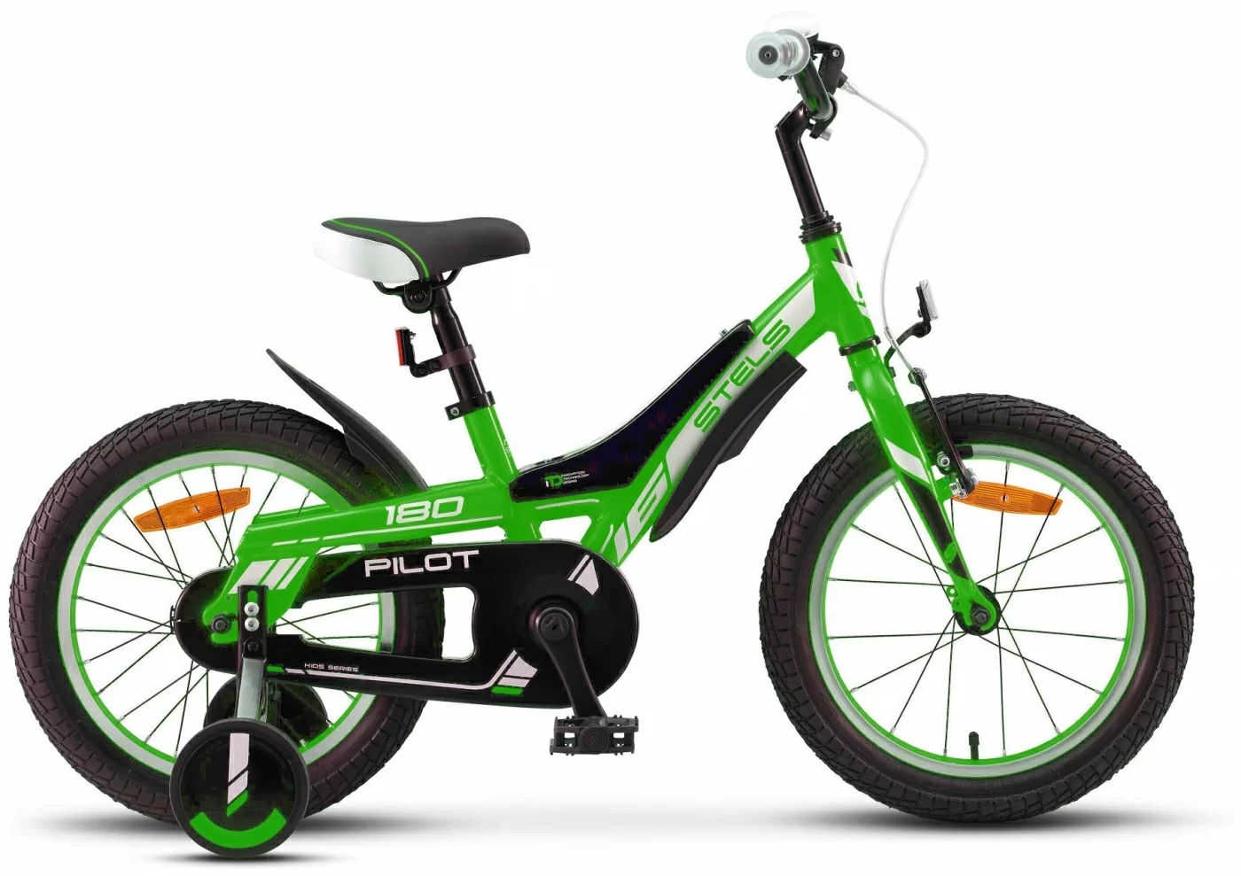 Реальное фото Велосипед Stels Pilot-180 16" (2020) зеленый V010 от магазина СпортЕВ