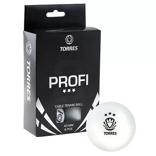 Реальное фото Мяч для настольного тенниса Torres Profi 3* (1 шт) белый TT21012 от магазина СпортЕВ