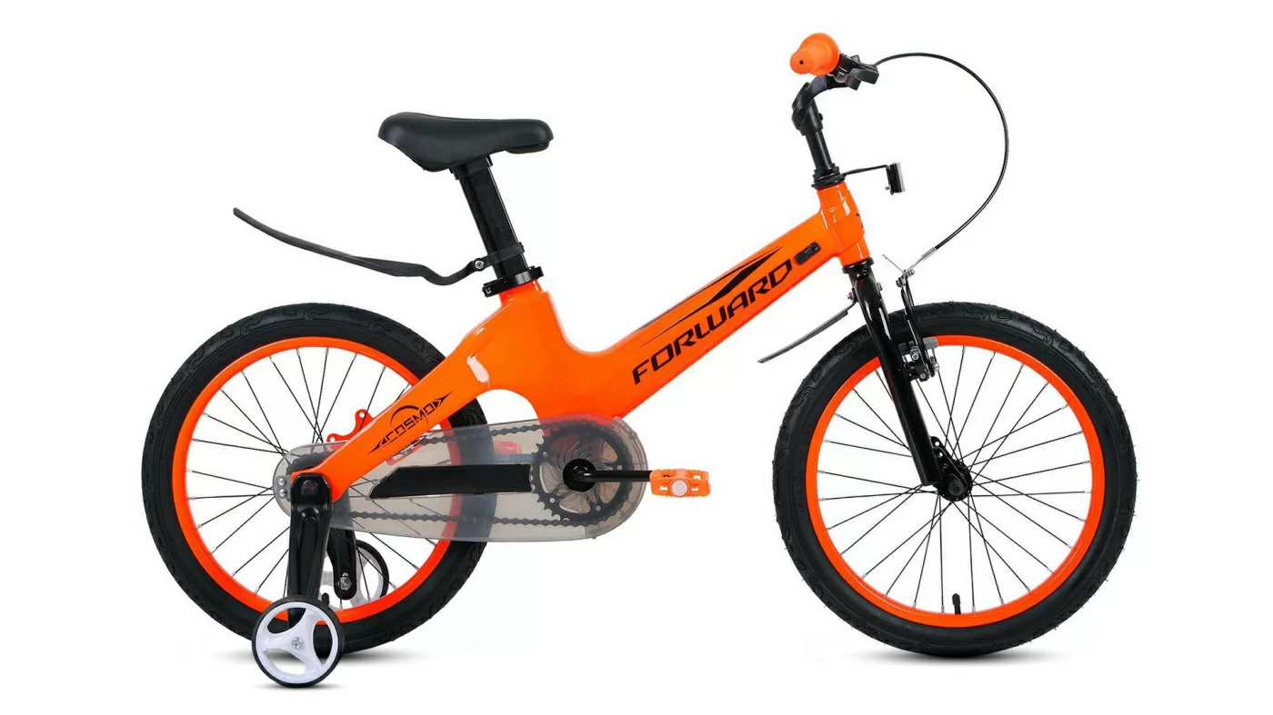 Реальное фото Велосипед Forward Cosmo 18 (1ск) (2021) оранжевый от магазина СпортЕВ