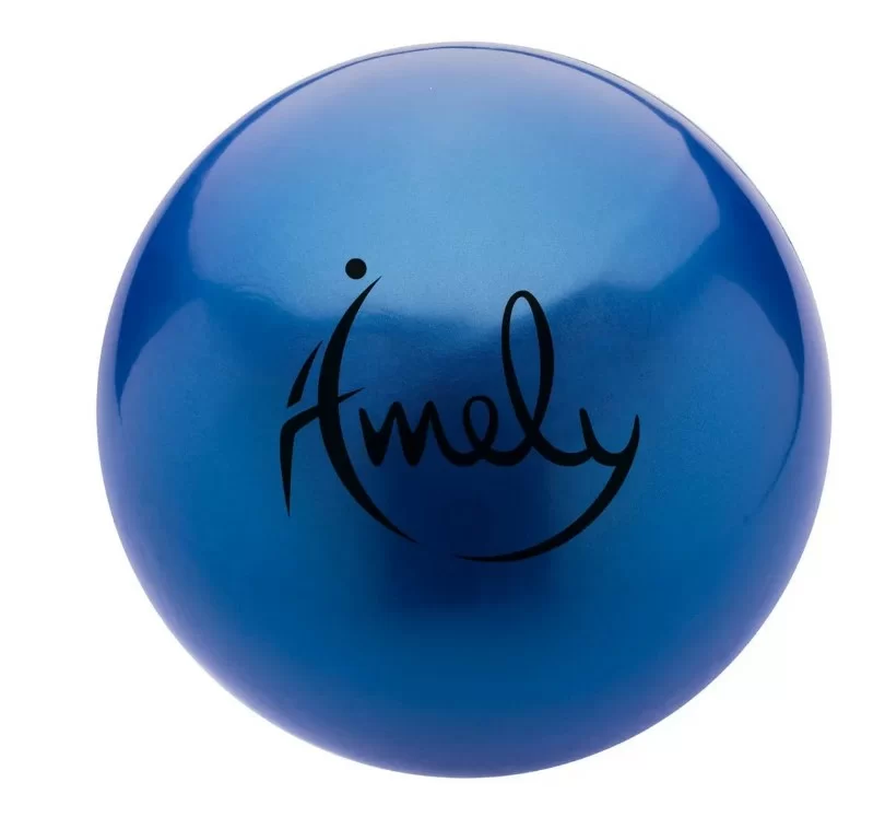 Реальное фото Мяч для художественной гимнастики 15 см Amely AGB-301 синий 19931 от магазина СпортЕВ