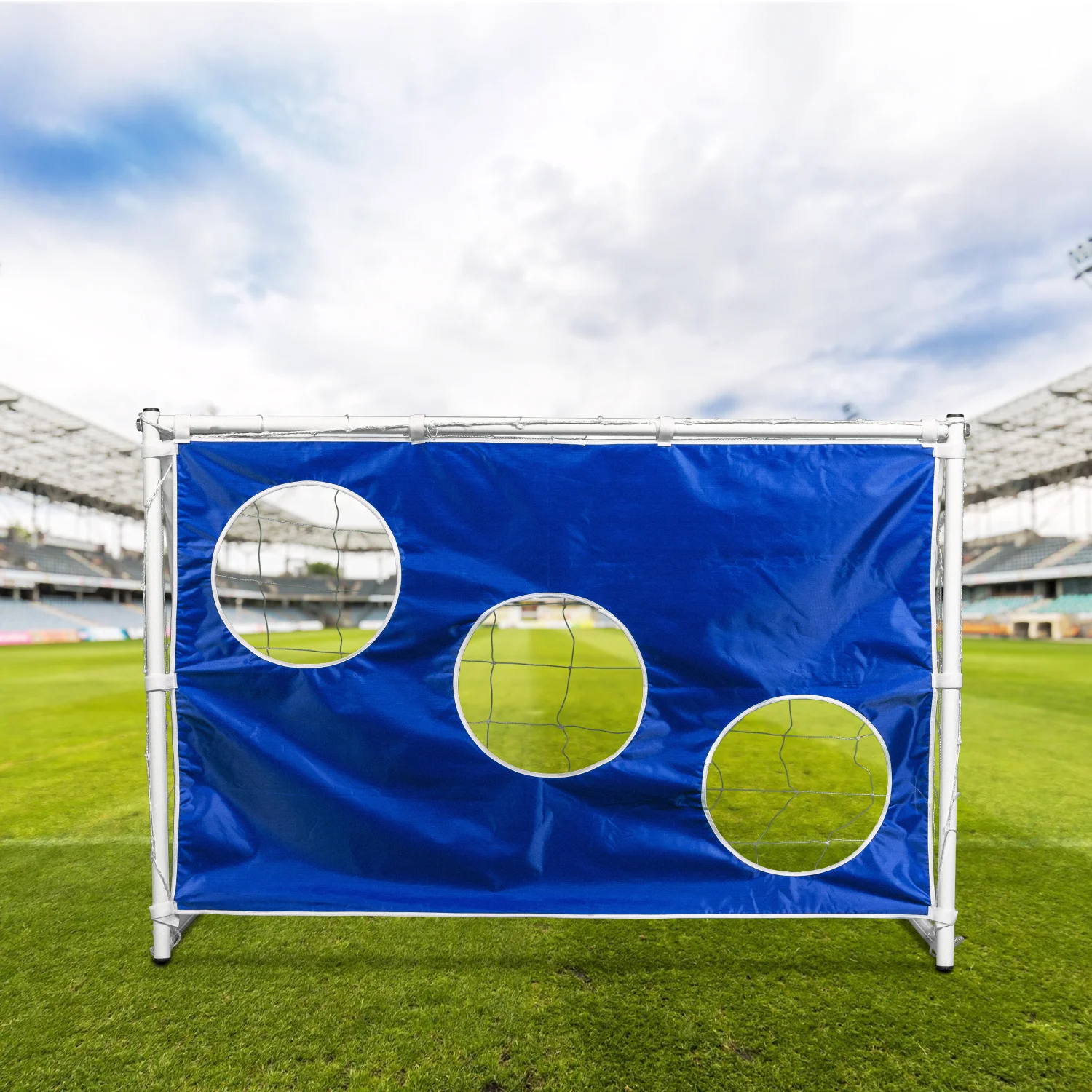 Реальное фото Ворота игровые DFC GOAL120T 120x80x55cm с тентом для отрабатывания ударов от магазина Спортев