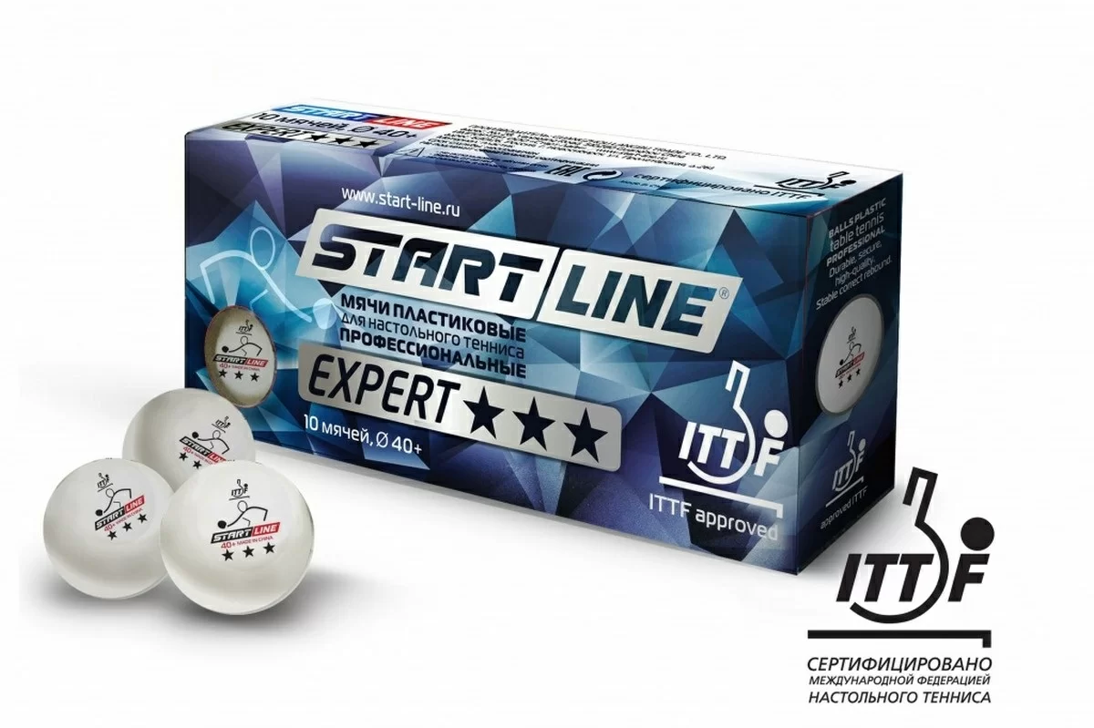 Реальное фото Мяч для настольного тенниса Start Line Expert V40+ 3* (1 шт) 8334 от магазина СпортЕВ