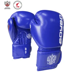 Перчатки боксерские BoyBo Twin IKB-42 одобрены ФБР, ФКР синие 6484