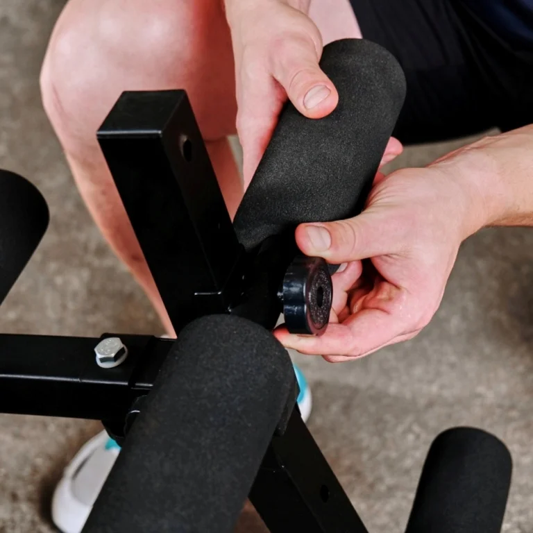 Реальное фото Скамья для пресса DFC FH10015 от магазина Спортев