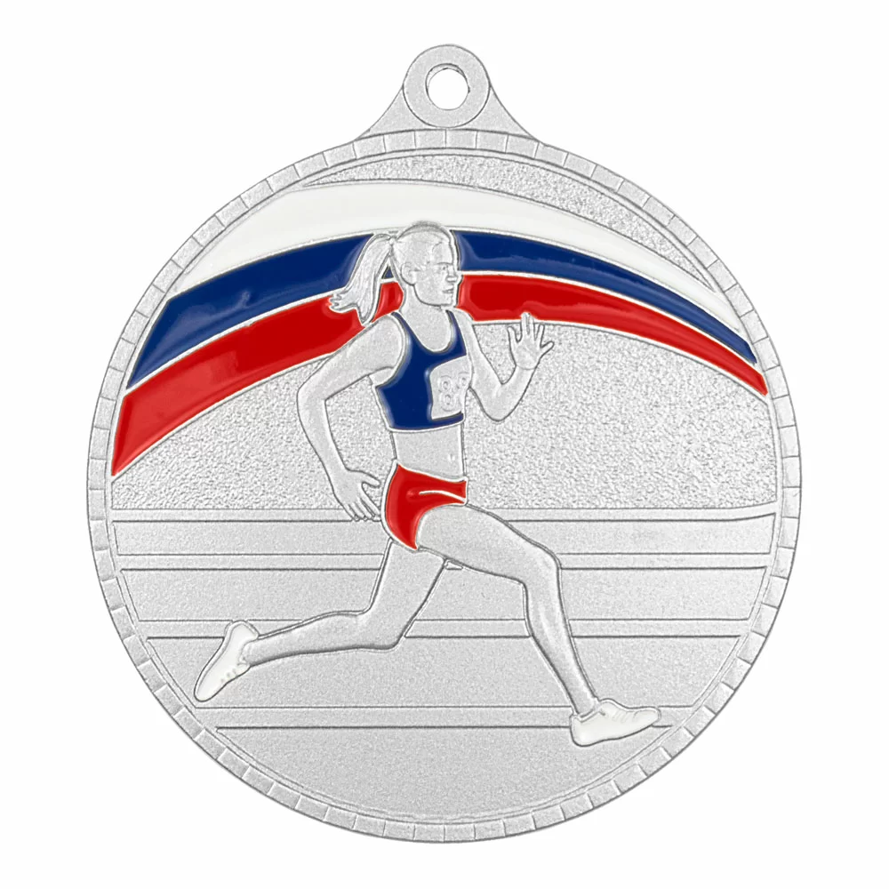 Реальное фото Медаль MZP 393-55/S бег жен (D-55мм, s-2,5 мм) нейзильбер от магазина Спортев