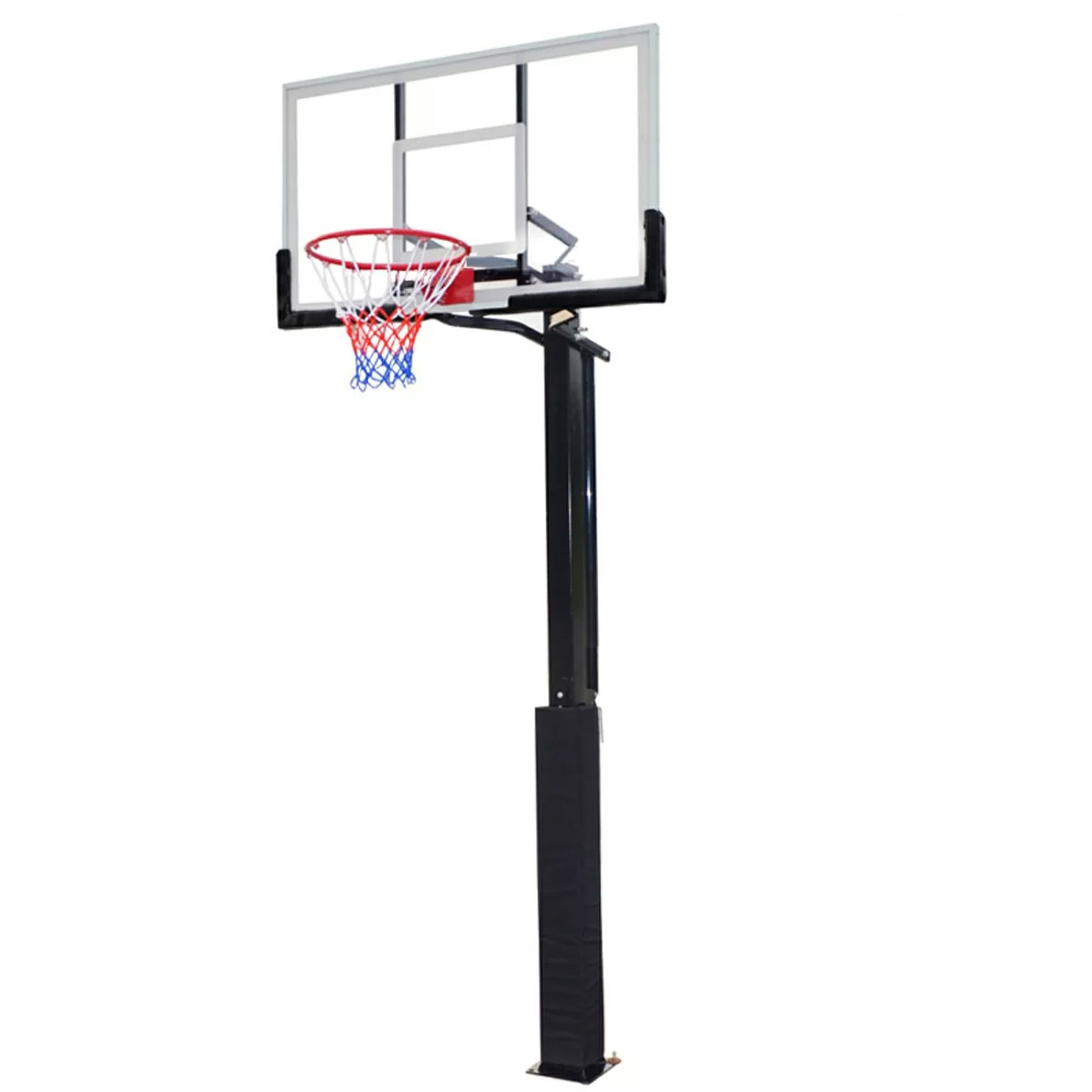 Реальное фото Баскетбольная стационарная стойка DFC ING50A 127x80cm акрил (три короба) от магазина СпортЕВ