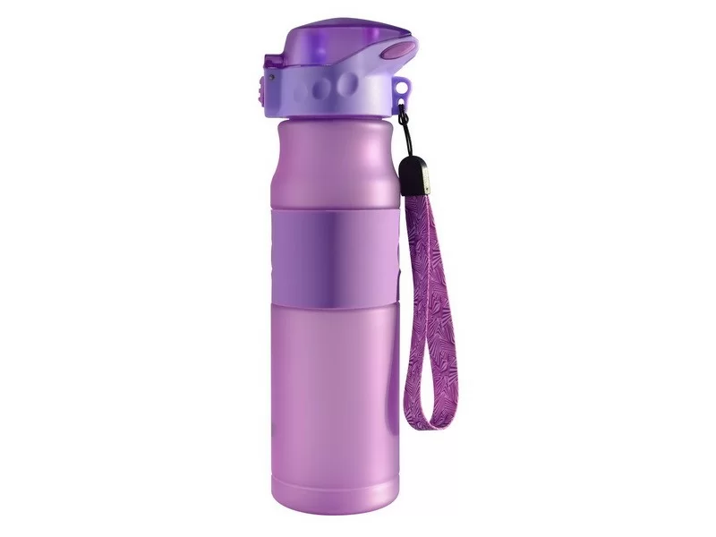 Реальное фото Бутылка для воды Barouge Active Life BP-914 600 мл фиолетовая от магазина СпортЕВ