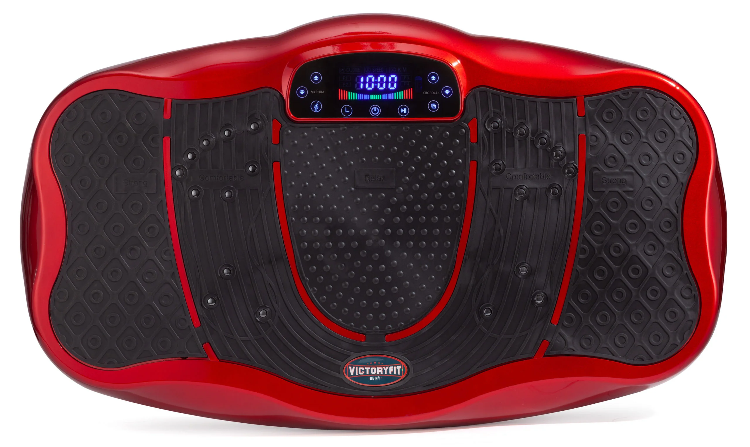Реальное фото Виброплатформа VictoryFit VF-M620 (красная) от магазина Спортев