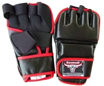 Реальное фото Перчатки для единоборств Roomaif MMA RBG-127 nylox от магазина СпортЕВ