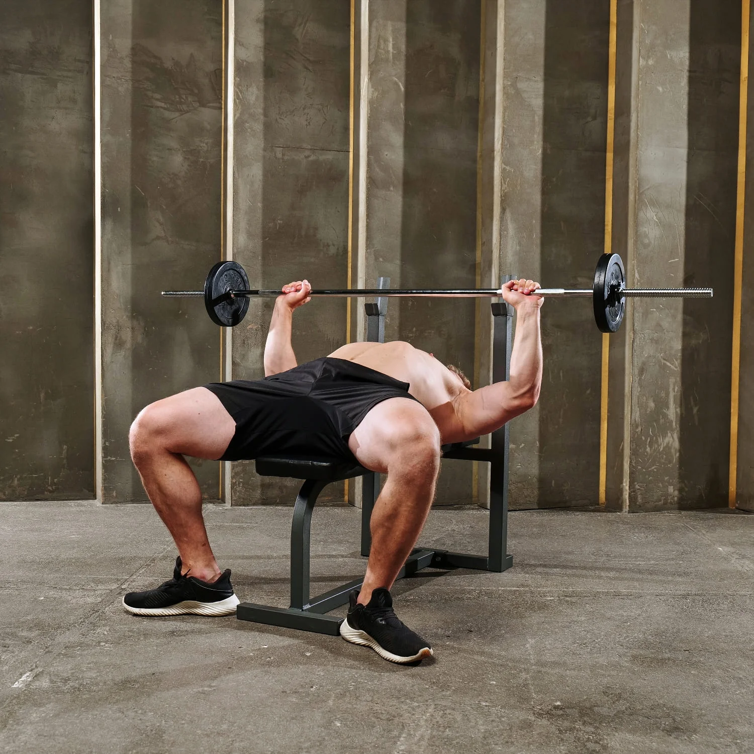 Реальное фото Скамья под штангу DFC Homegym D306 от магазина Спортев