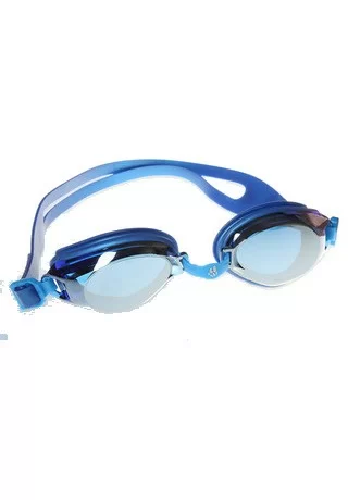 Реальное фото Очки для плавания Mad Wave Predator blue M0421 04 0 03W от магазина СпортЕВ