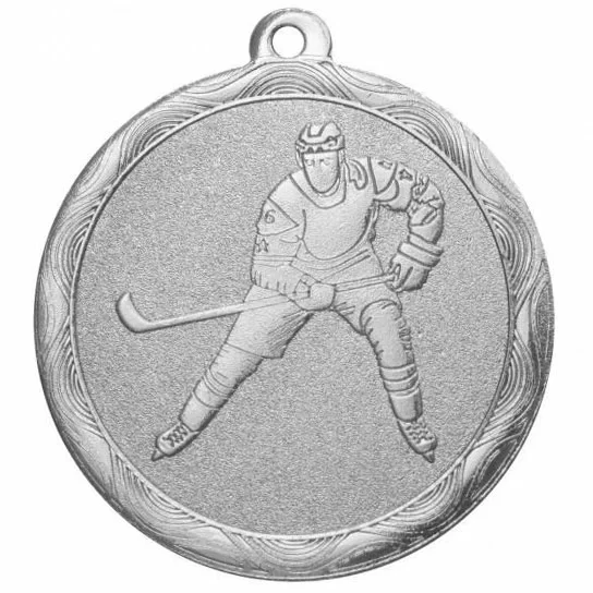 Реальное фото Медаль MZ 74-50/S хоккей (D-50 мм, s-2,5 мм) от магазина СпортЕВ