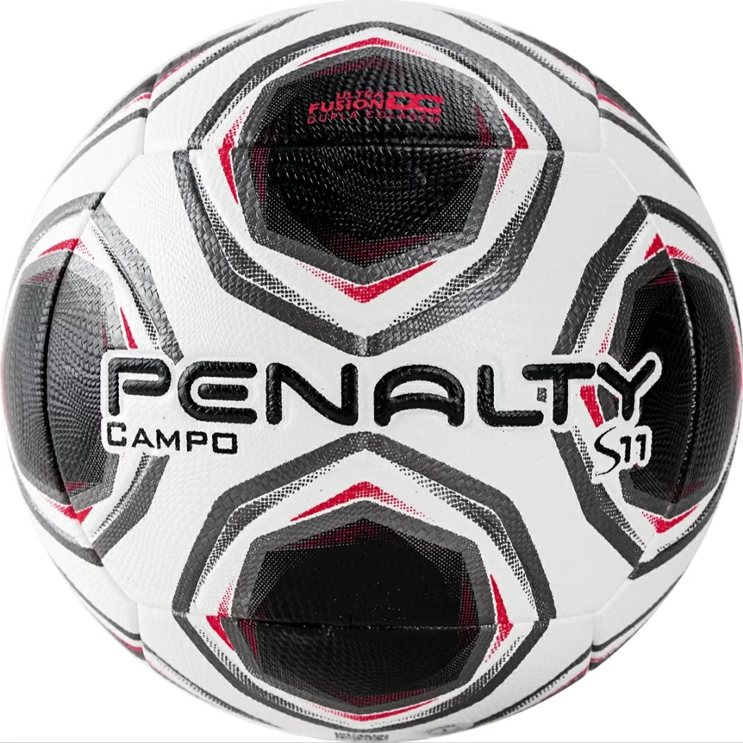Реальное фото Мяч футбольный Penalty Bola Campo S11 R2 XXI №5 PU термосшивка бело-черн-красный 5213071190-U от магазина СпортЕВ