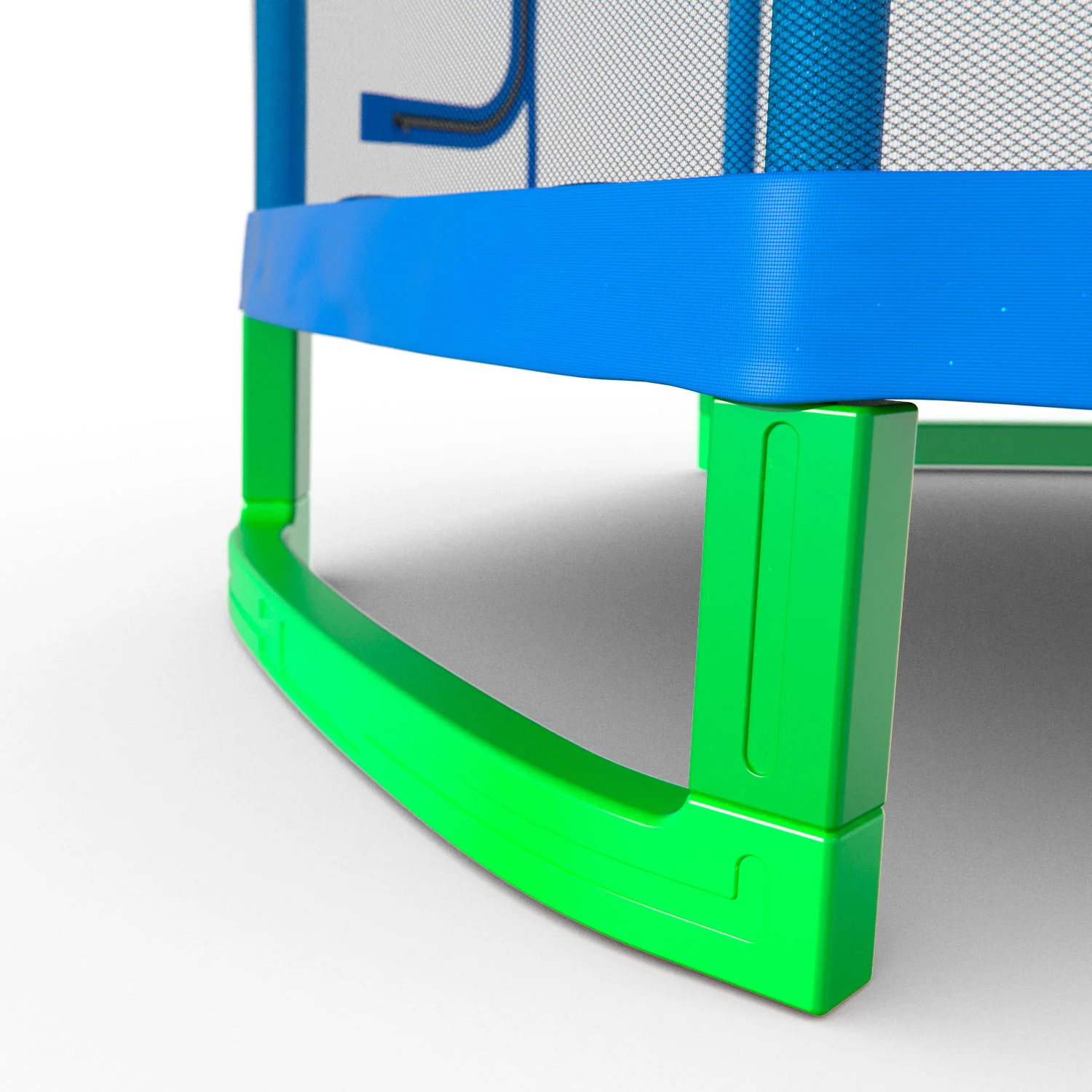 Реальное фото Батут DFC JUMP KIDS 7' синий, сетка (210см) 7FT-JD-B от магазина Спортев