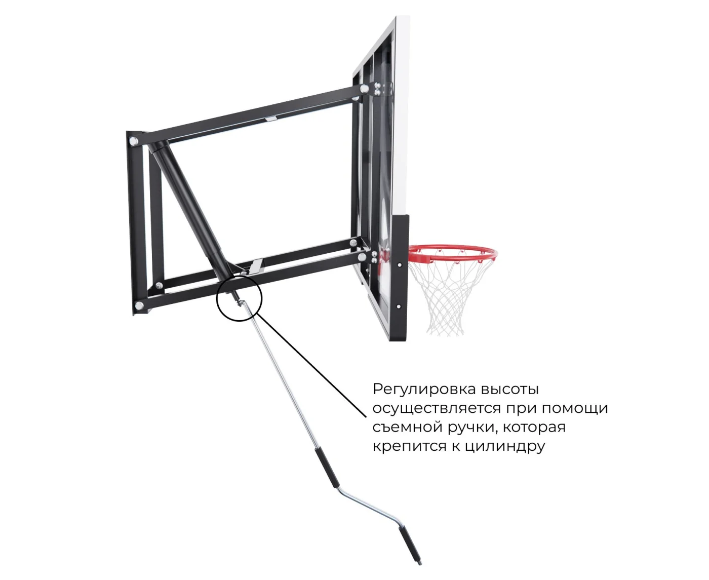 Реальное фото Баскетбольный щит DFC TG8MM152 (два короба) от магазина Спортев