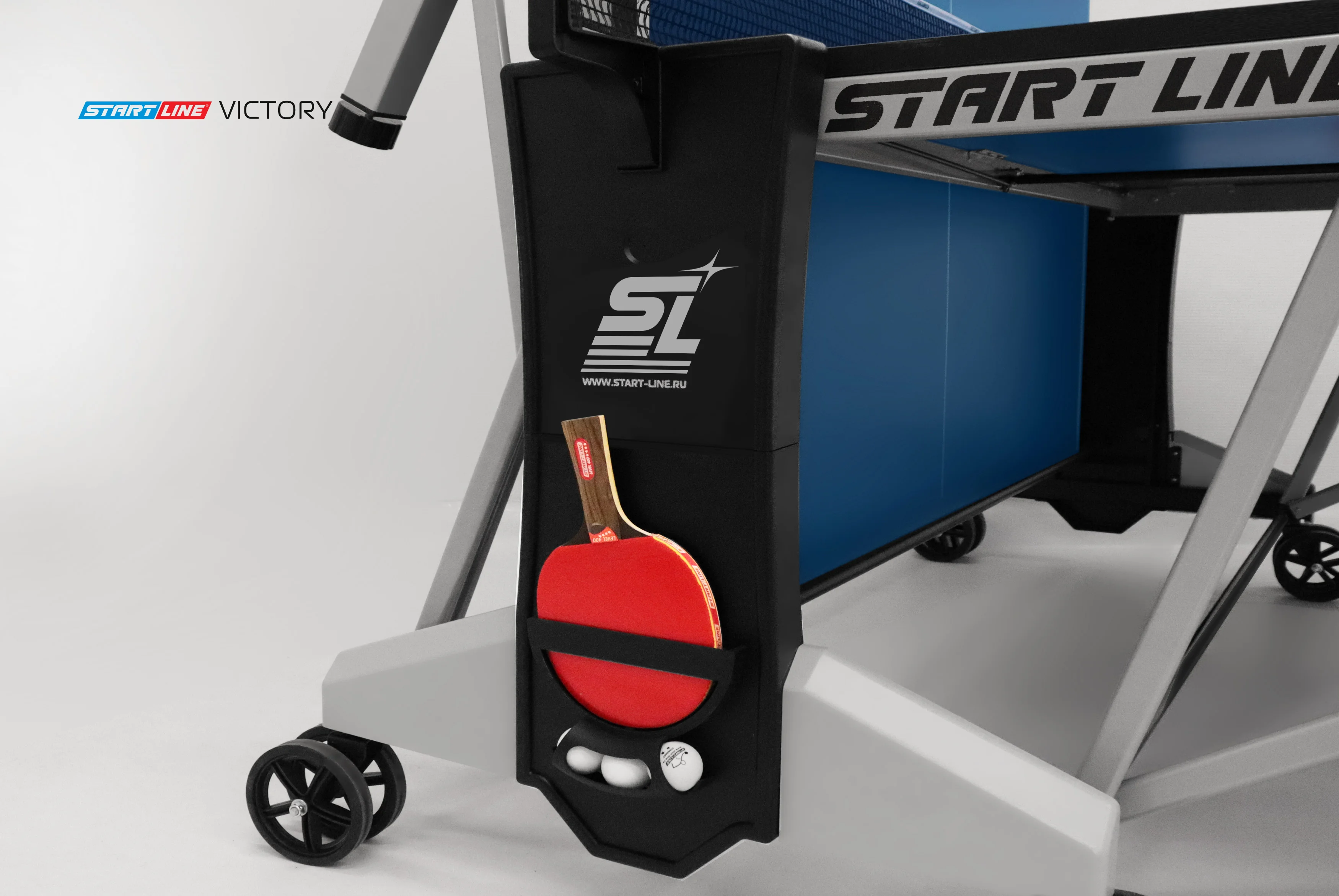 Реальное фото Стол теннисный VICTORY Синий от магазина Спортев