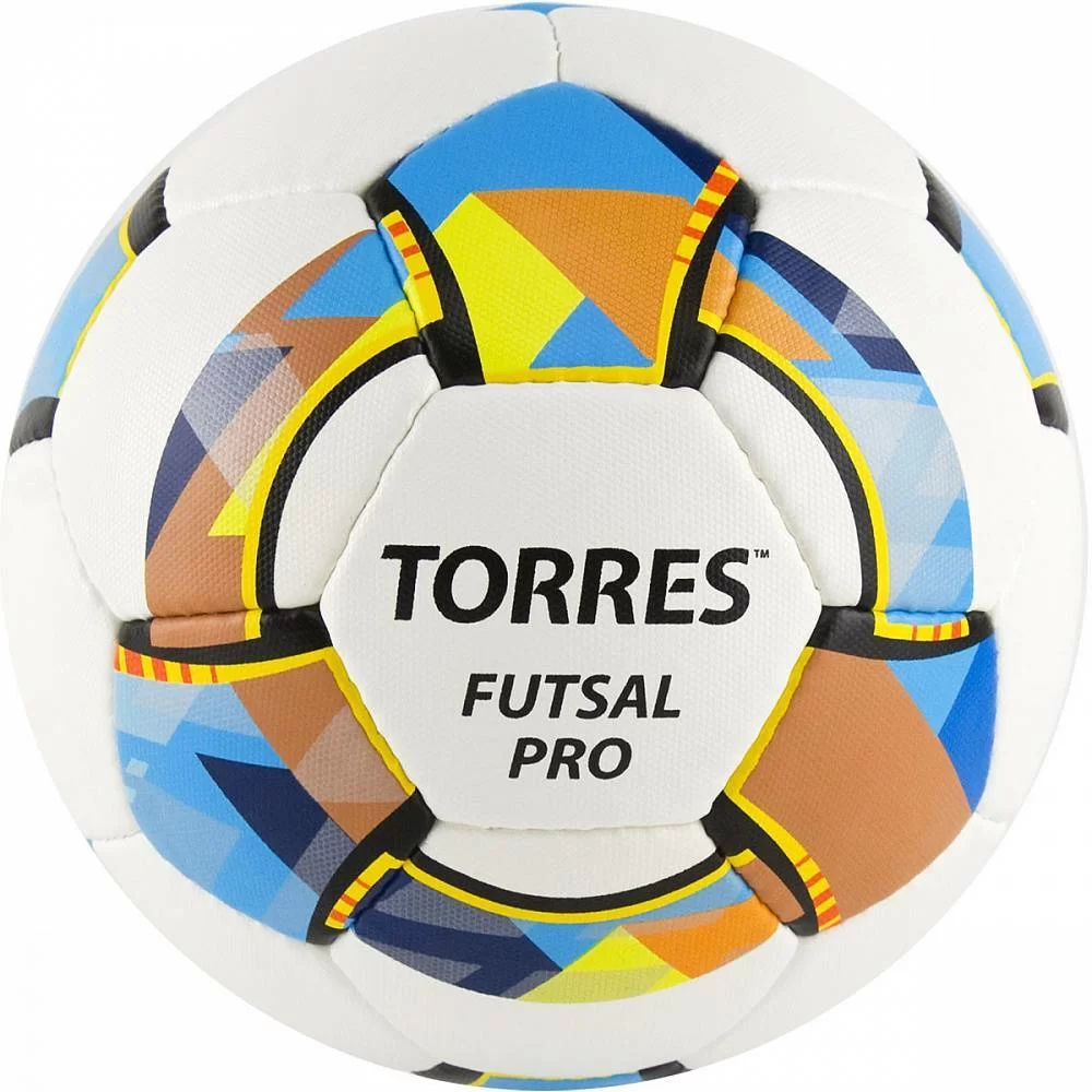Реальное фото Мяч футзальный Torres Futsal Pro №4 бело-мультиколор FS32024 от магазина СпортЕВ