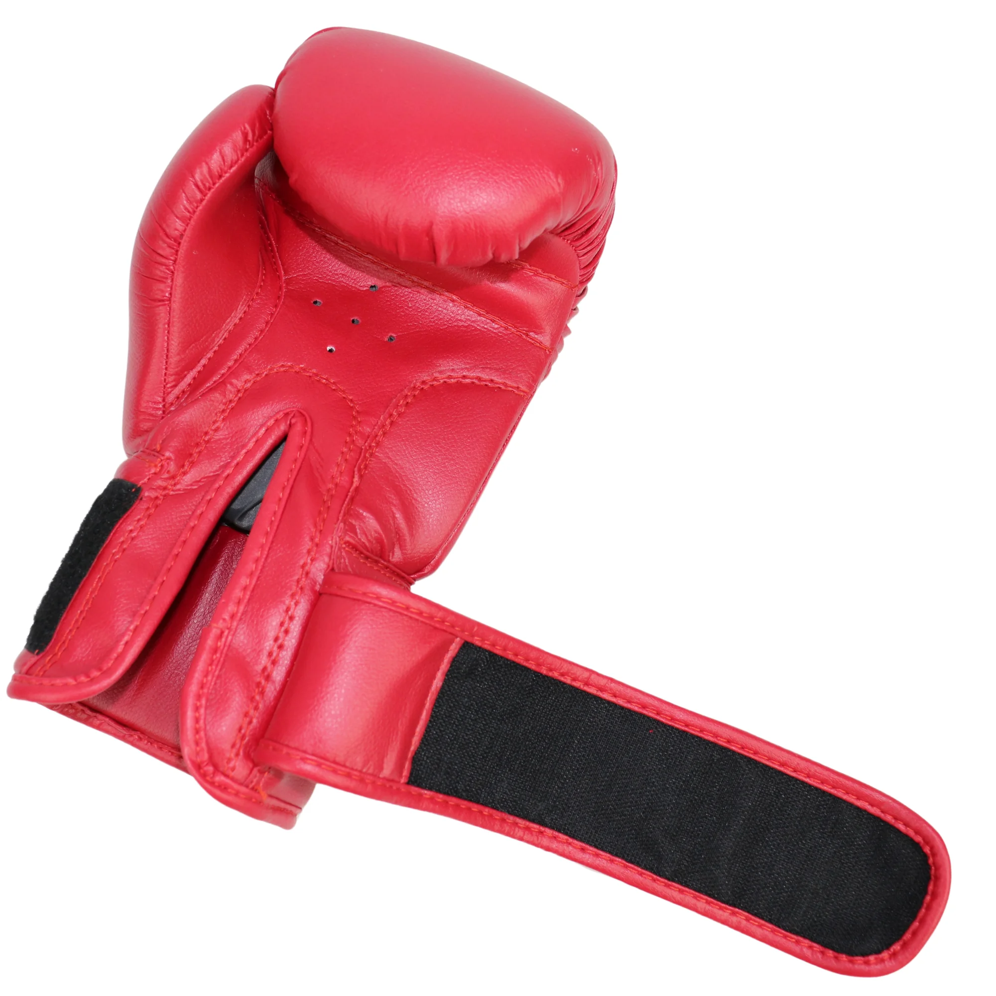 Реальное фото Перчатки боксерские OxxFire Start красные 4494 от магазина Спортев