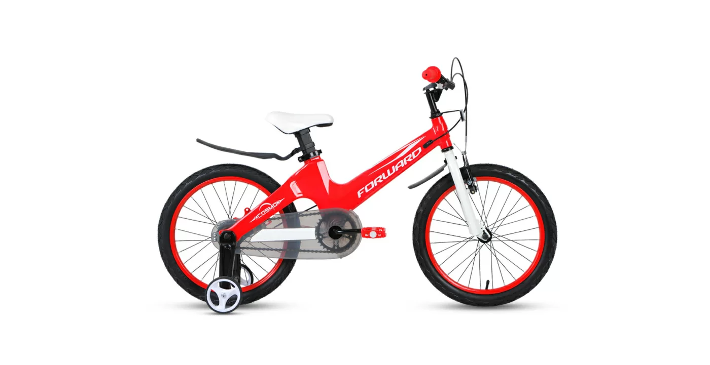 Реальное фото Велосипед Forward Cosmo 18 2.0 (1ск) (2021) красный от магазина СпортЕВ
