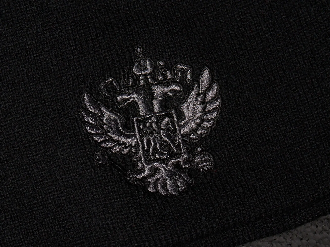 Реальное фото Шапка Россия черная р.55-58 11348 от магазина Спортев