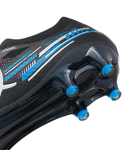 Бутсы Jogel Evofly FG Pro черный/голубой 4191 Реальное фото Бутсы Jogel Evofly FG Pro черный/голубой 4191 от магазина Спортев