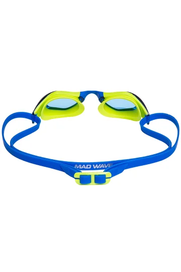 Реальное фото Очки для плавания Mad Wave Dynamix лайм M0424 27 0 32W от магазина Спортев
